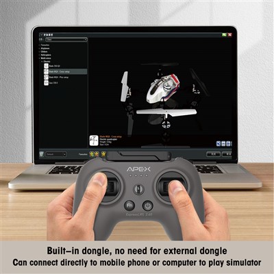 Lu trasmittenti radiu RC Elrs 2.4G suporta li simulatura FPV